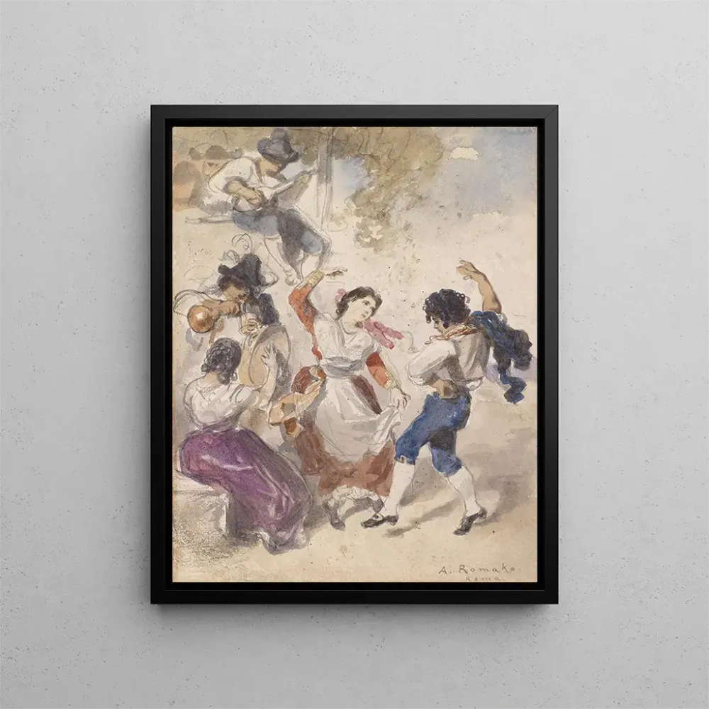 Gemälde Tarentelle - Anton Romako | Kunstdruck