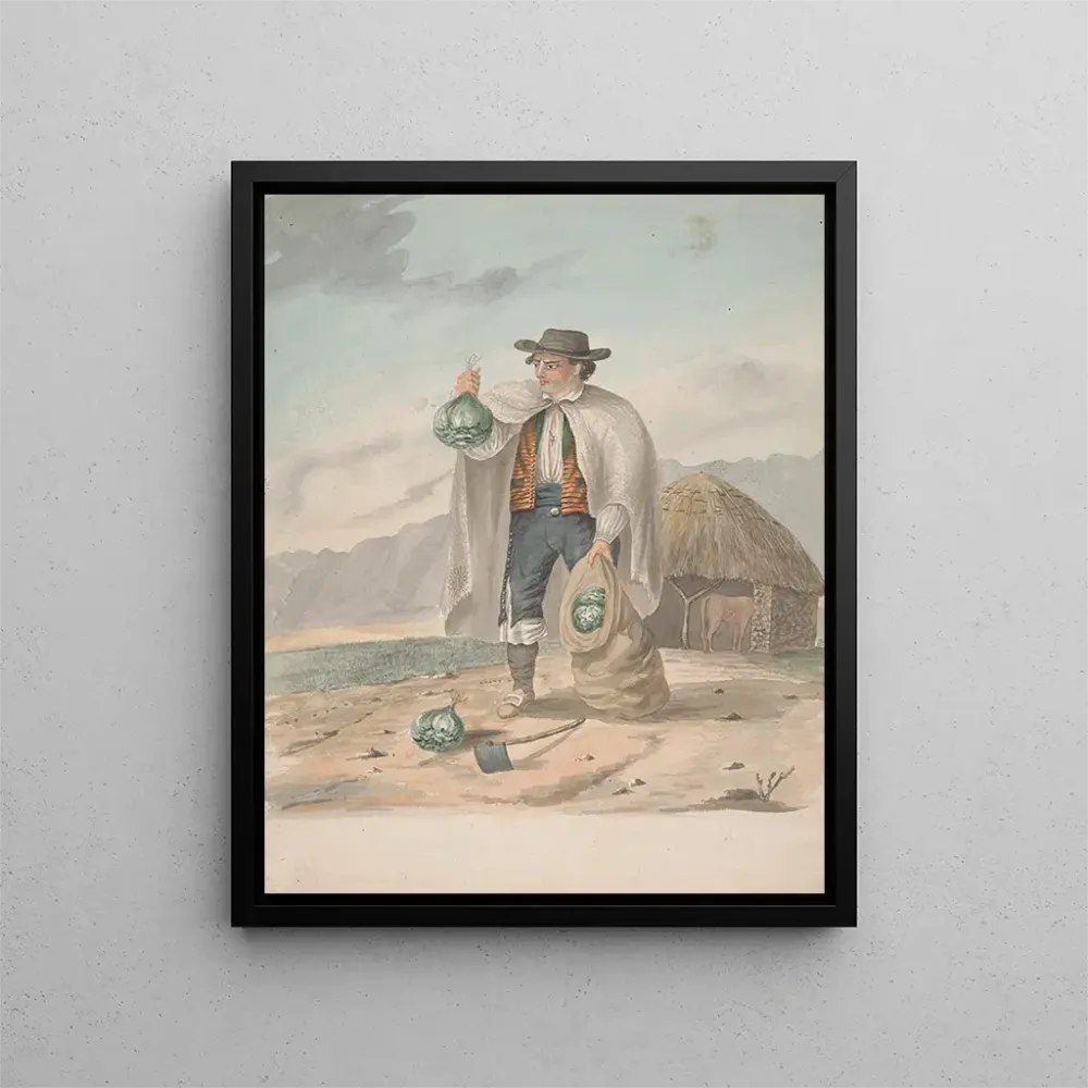 Gemälde Tenerife Mann von Tacoronte - Alfred Diston | Kunstdruck