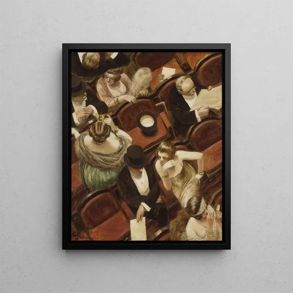 Gemälde Am Theater - Albert Guillaume | Kunstdruck