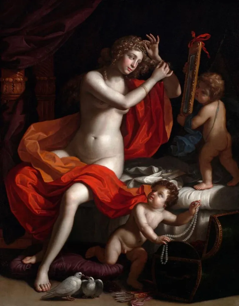 Gemälde La Toilette de Vénus - Benedetto Gennari | Kunstdruck