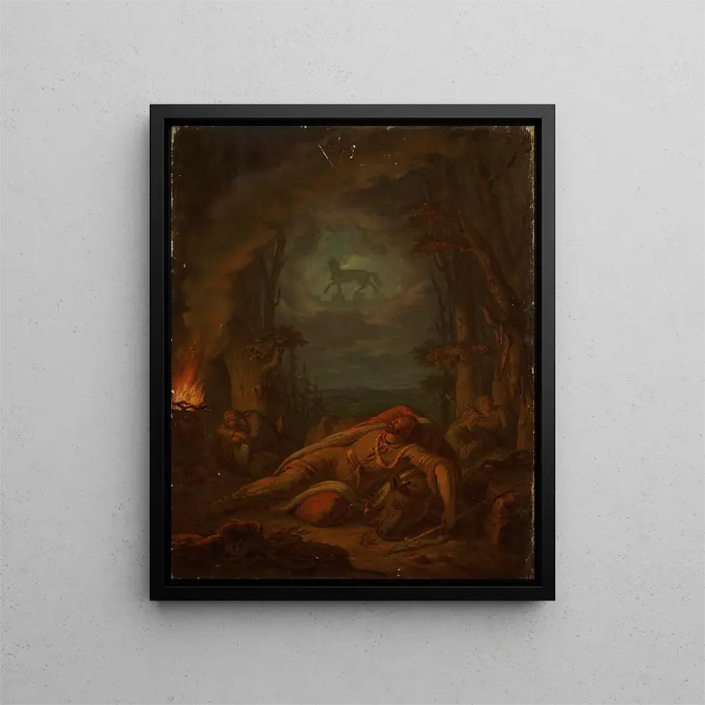 Gemälde Traum von Gediminas auf dem Eisentau - Aleksander Lesser | Kunstdruck