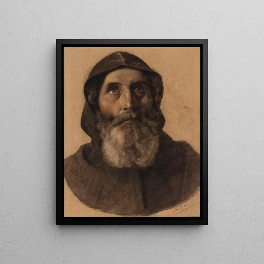 Gemälde Tête de moine barbu - Alexandre Bida | Kunstdruck