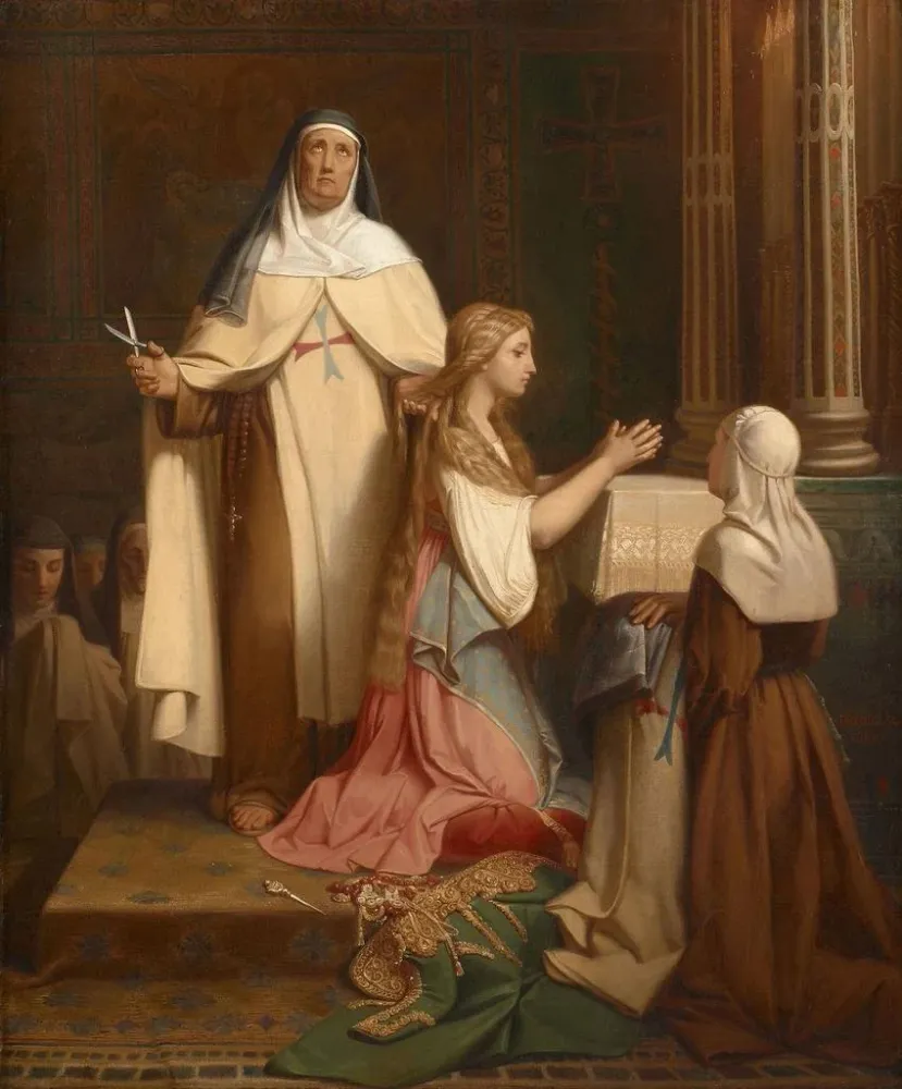 Gemälde Une prise de voile - Adolphe Roger | Kunstdruck