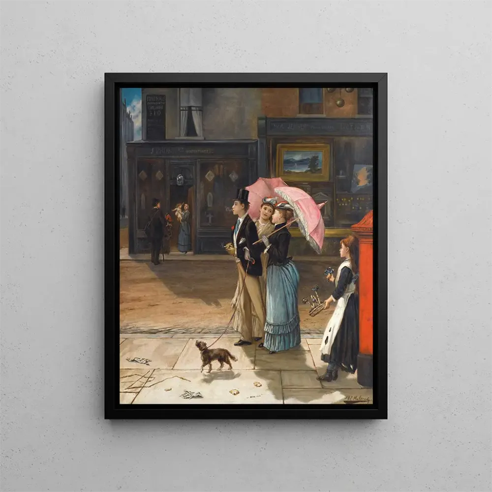 Gemälde Unser Cousin guter Laune - Augustus Edwin Mulready | Kunstdruck