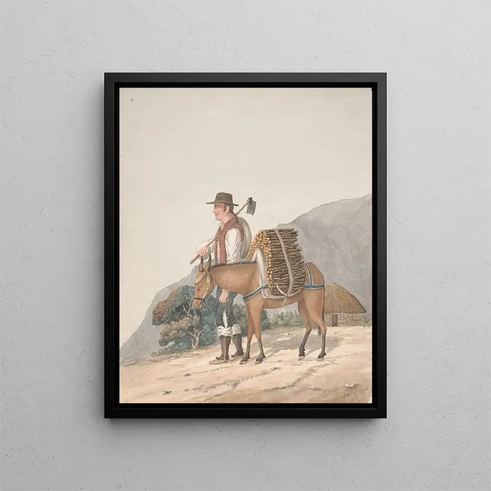 Gemälde Verkäufer von Holz Tenerife - Alfred Diston | Kunstdruck