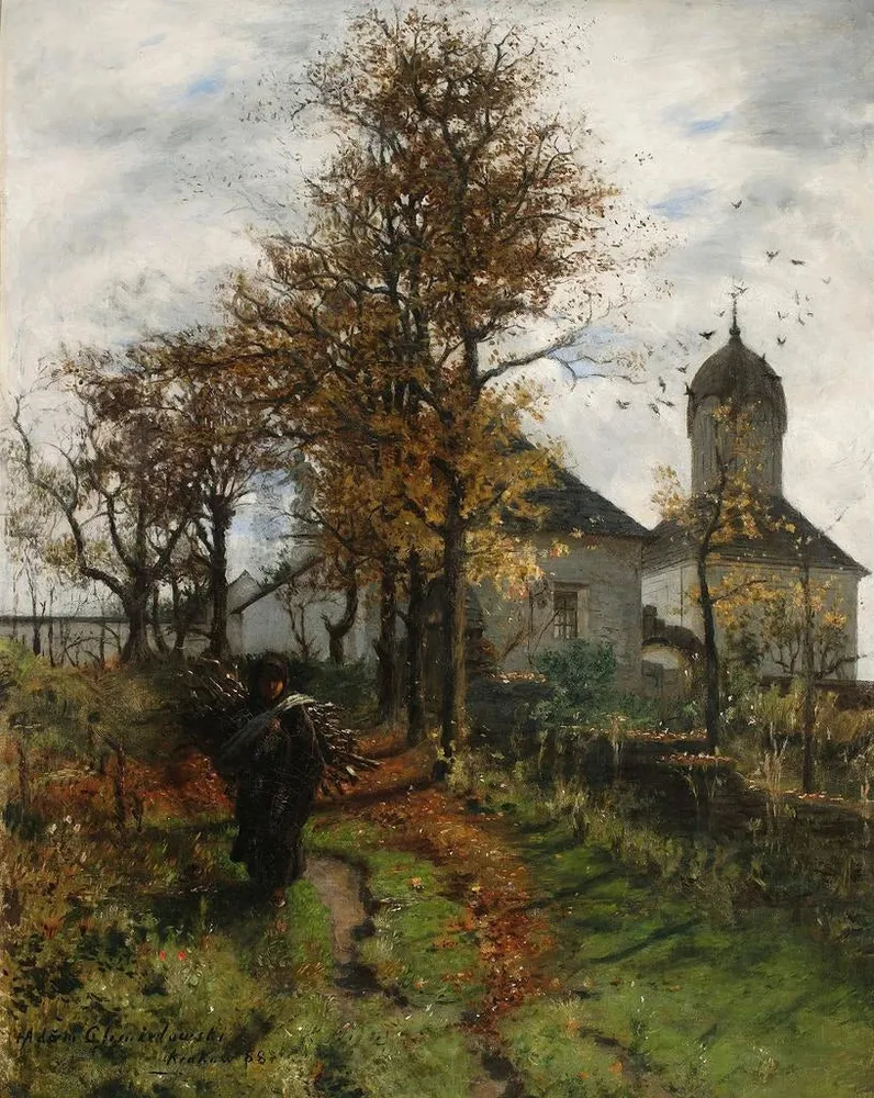 Gemälde Verlassene Pfarrhaus - Adam Chmielowski | Kunstdruck