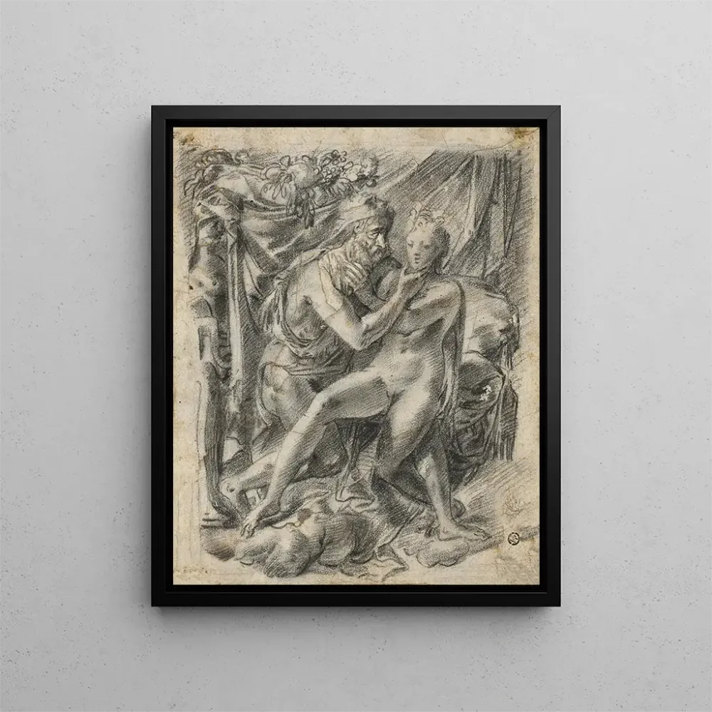 Gemälde Vertumne und Pomone - Anonym | Kunstdruck