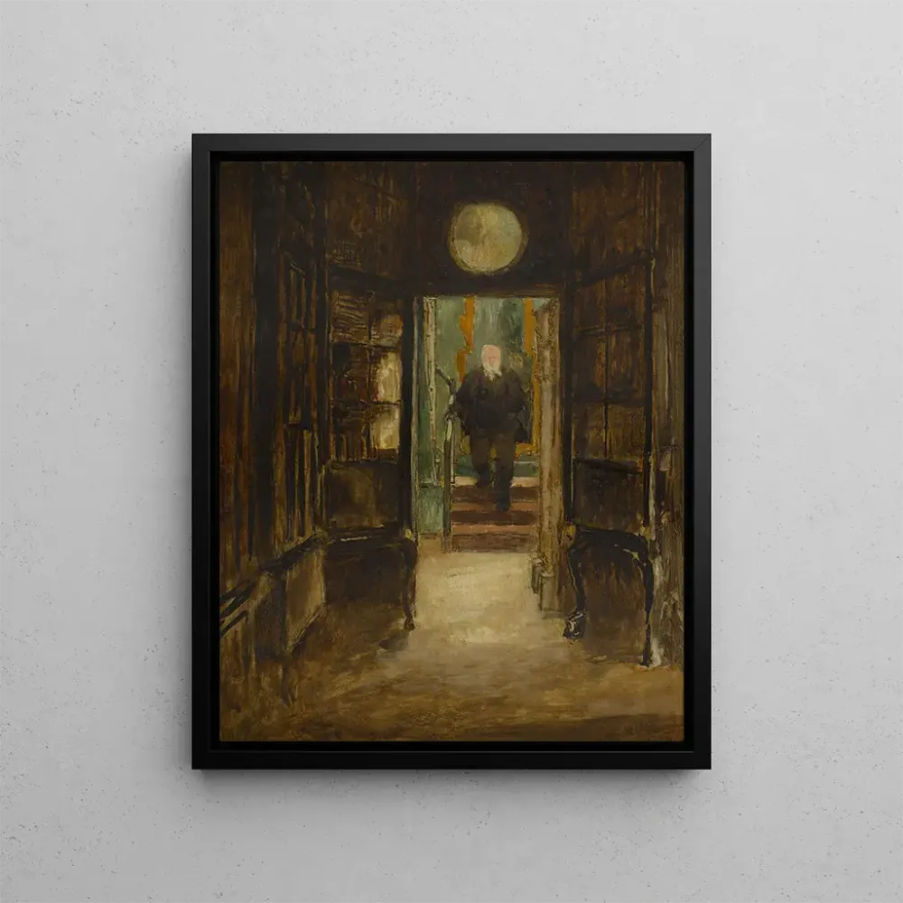 Gemälde Victor Hugo abstammend von seinem Arbeitszimmer, Hauteville House - Georges Hugo | Kunstdruck