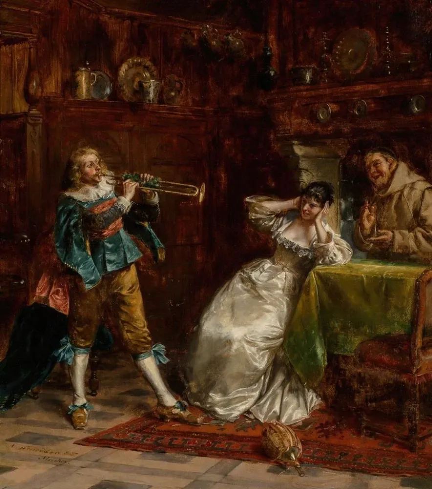 Gemälde Von der Musik meinen Ohren - Albert Friedrich Schröder | Kunstdruck