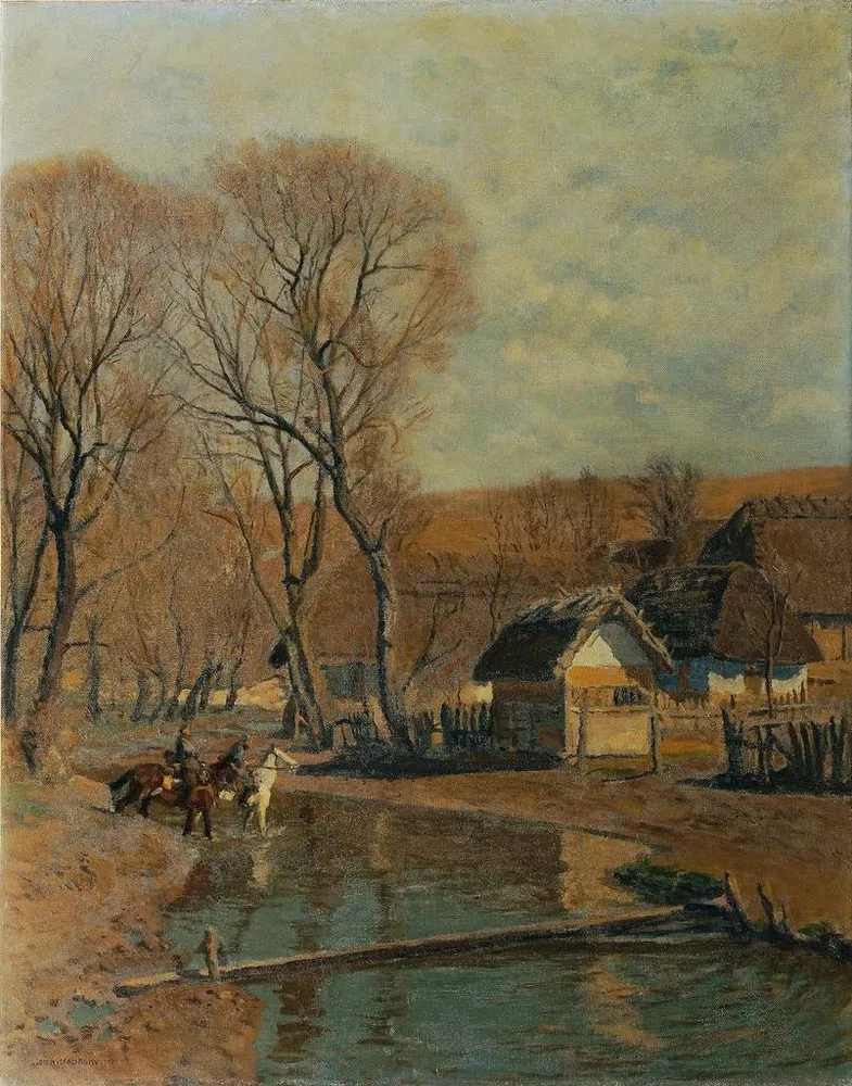 Gemälde Vorfrühling Ostgalizien - Anton Hans Karlinsky | Kunstdruck