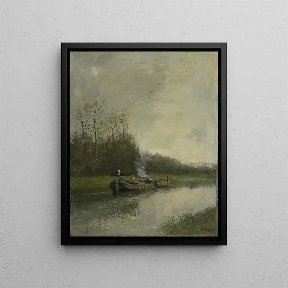 Gemälde Weg am Kanal - Anton Mauve | Kunstdruck