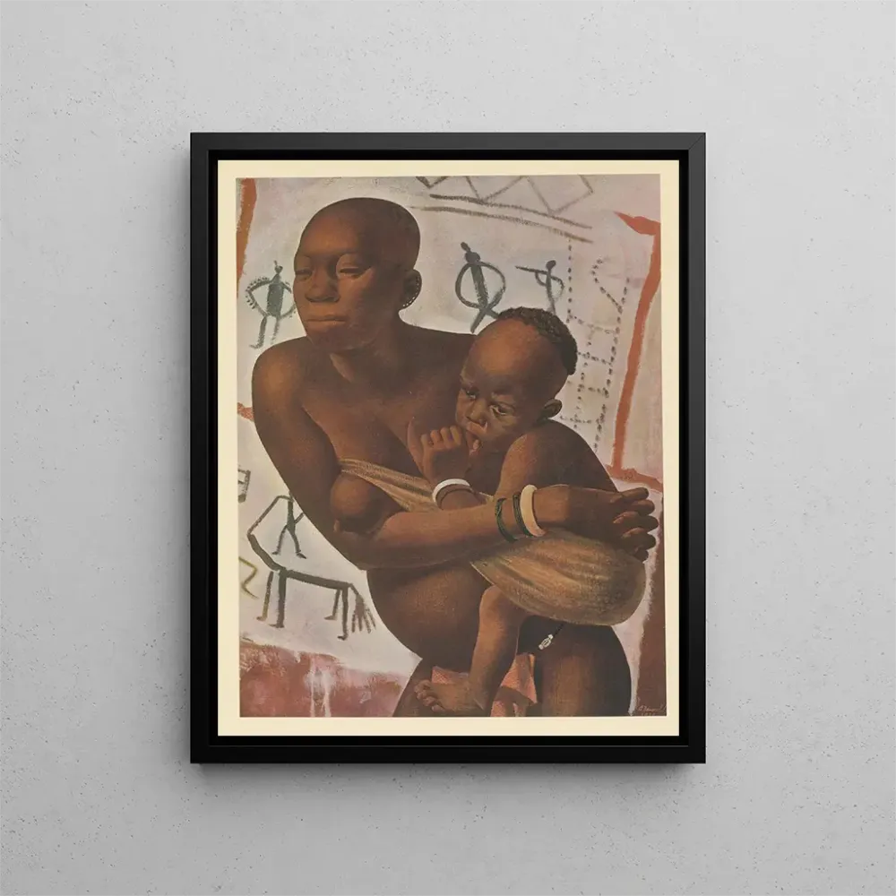 Gemälde Zeichnungen und Gemälde Afrikas pl. 28 - Alexandre Iacovleff | Kunstdruck