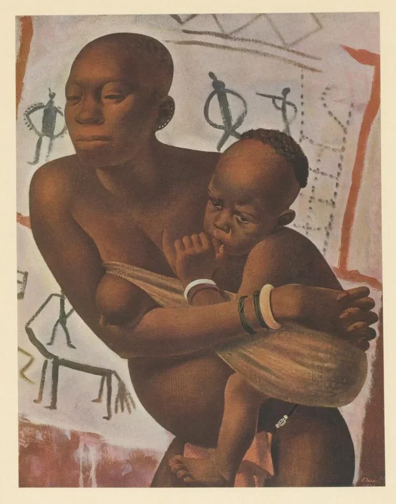 Gemälde Zeichnungen und Gemälde Afrikas pl. 28 - Alexandre Iacovleff | Kunstdruck