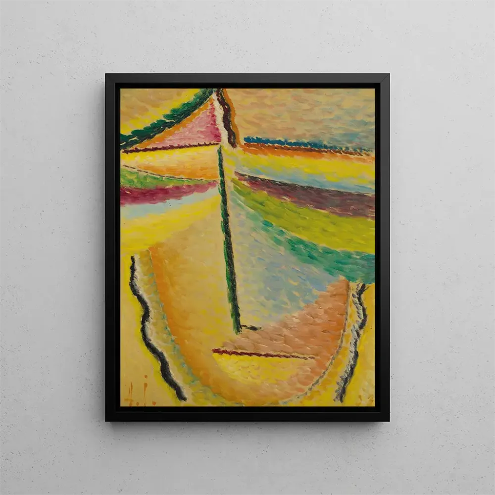 Gemälde Zusammenfassung Kopf L'Ange Gardien - Alexej von Jawlensky | Kunstdruck