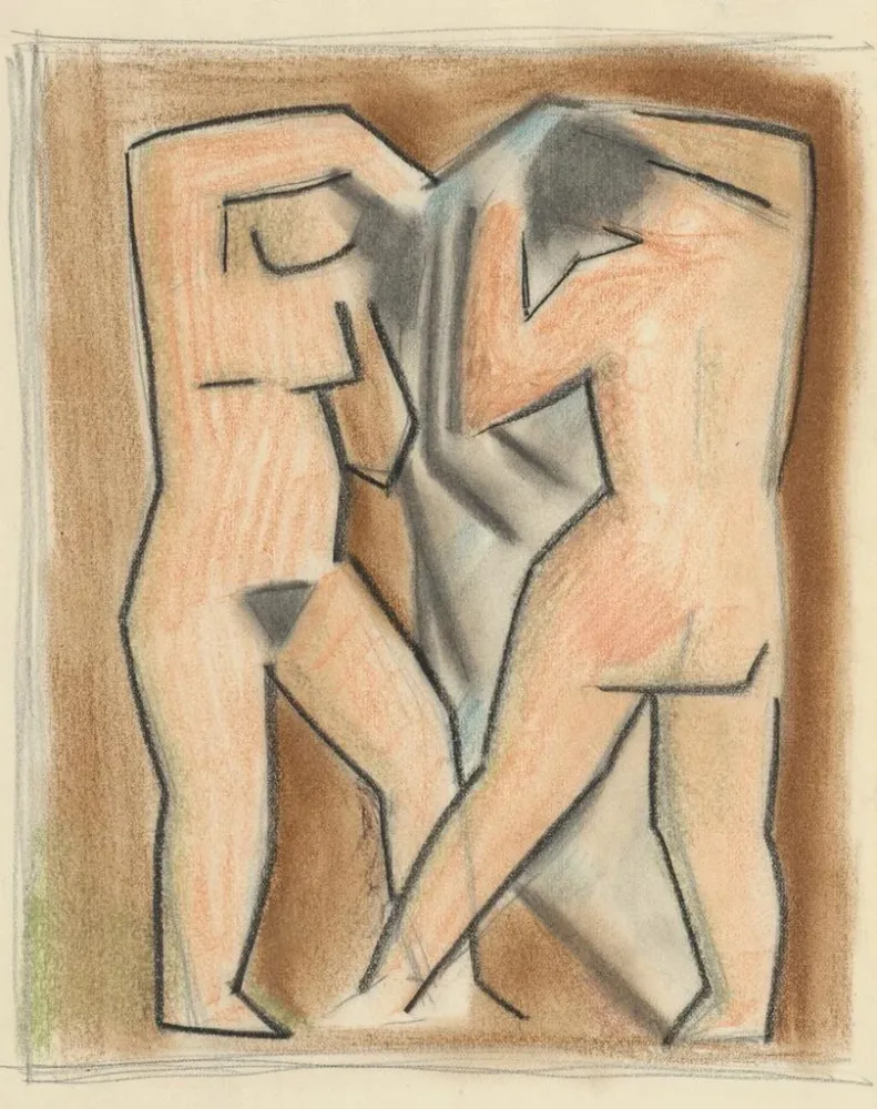 Gemälde Zwei Frauen nach dem Bad - Mikuláš Galanda | Kunstdruck