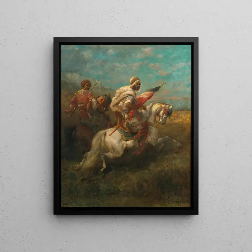 Gemälde Zwei Reiter zu Pferd - Adolf Schreyer | Kunstdruck