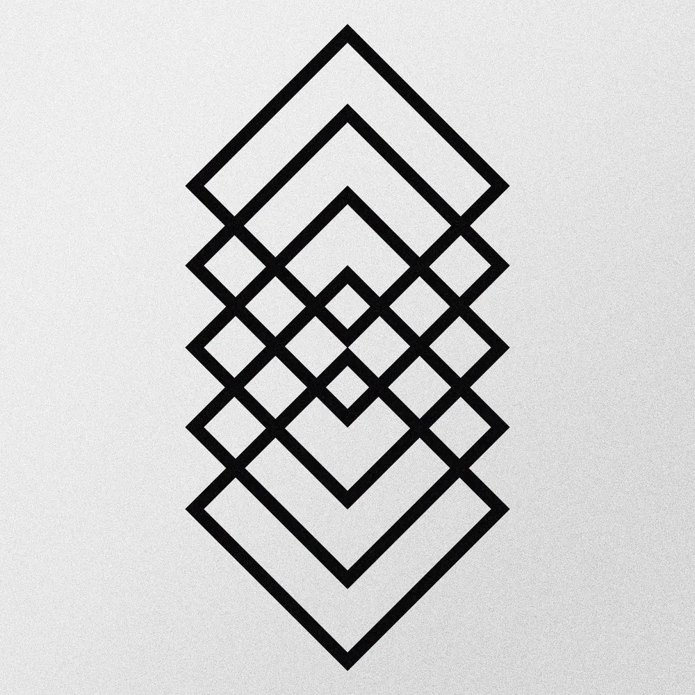 Geometry Wanddeko - Schwarz