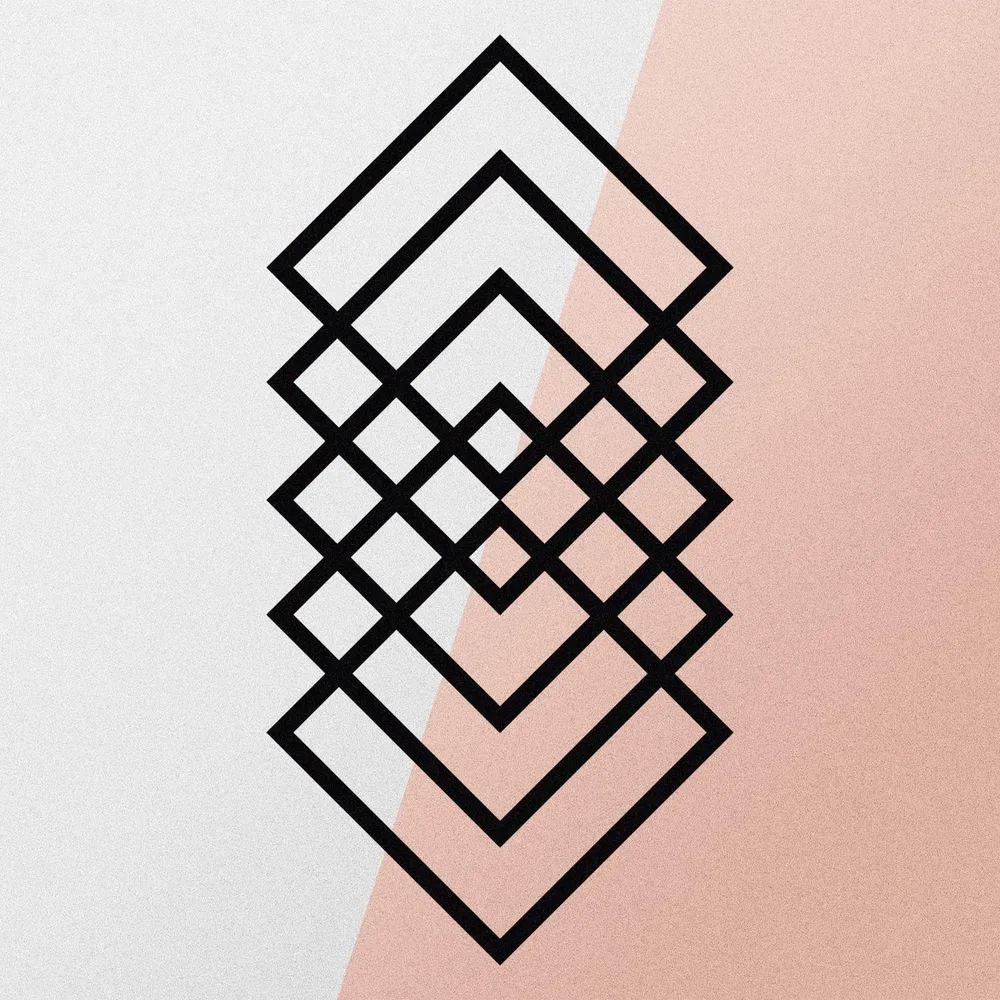 Geometry Wanddeko - Schwarz