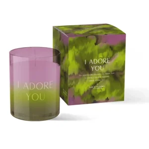 Gift Label Candle Small I Adore You