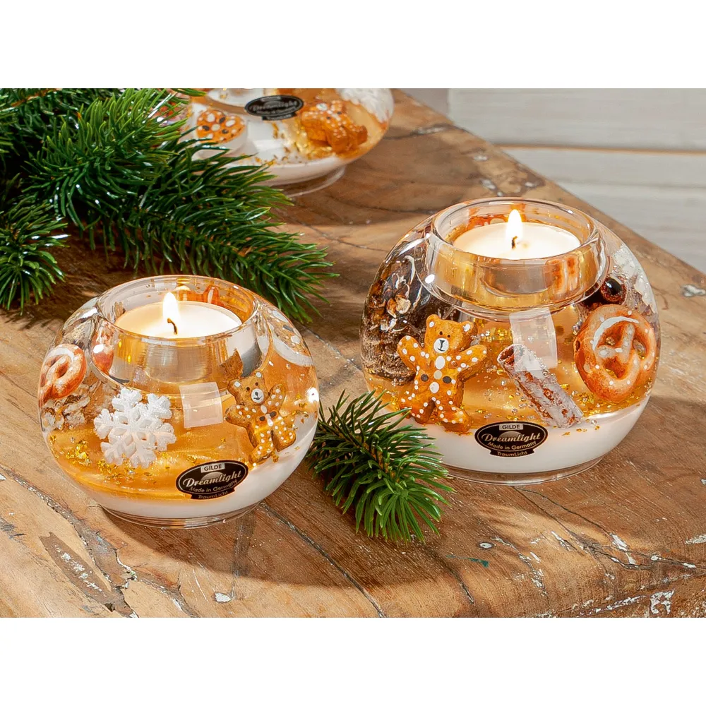 Gilde - Dreamlight Teelichtleuchter Gingerbread