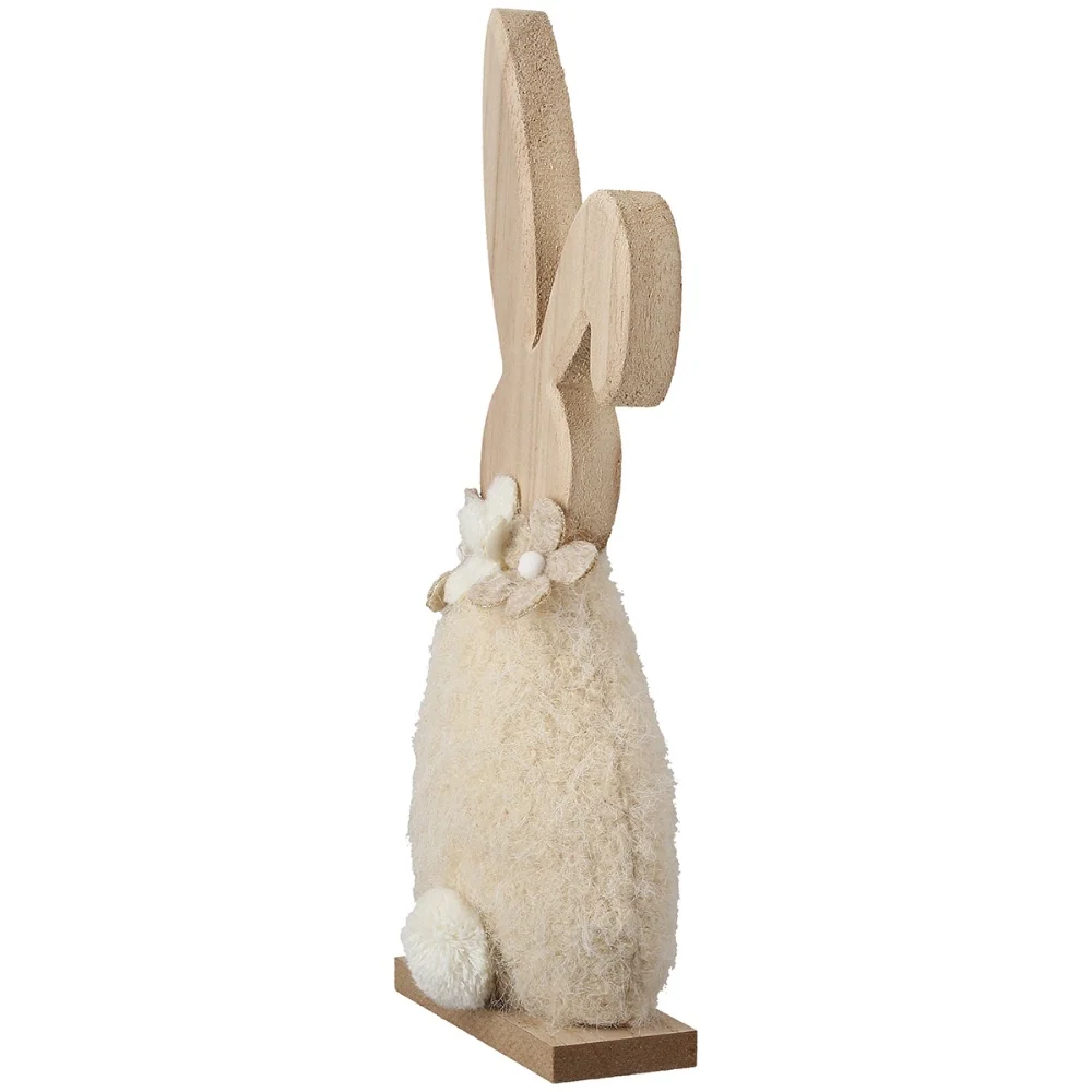Gilde - Standrelief Hase Heri Holz Stoff