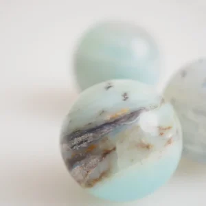 Grüner Opal Kugel - Green Opal ca. 2-3cm - aus Peru RARE