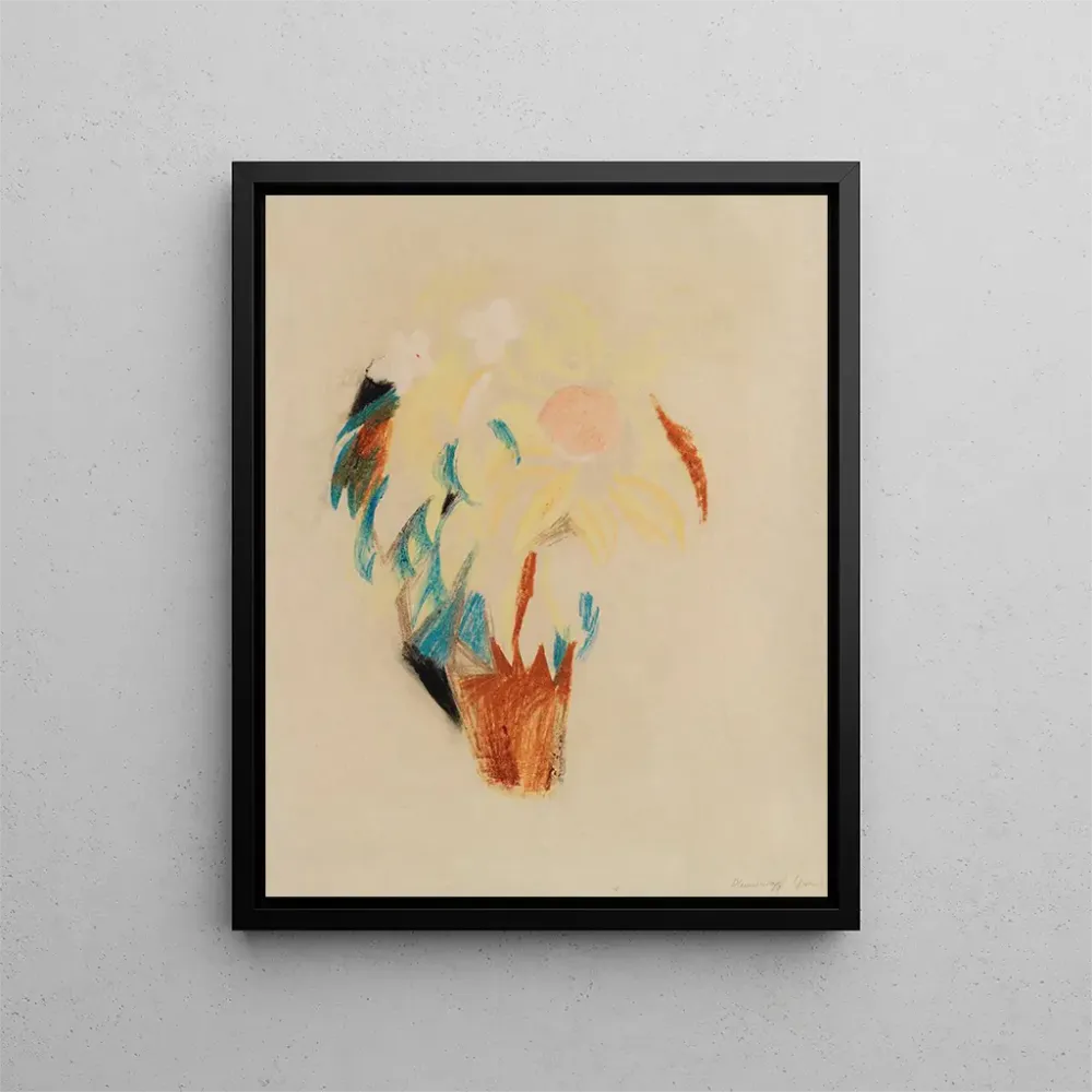 Großes Blumenpot-Gemälde - August Macke | Kunstdruck