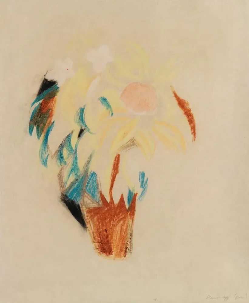 Großes Blumenpot-Gemälde - August Macke | Kunstdruck
