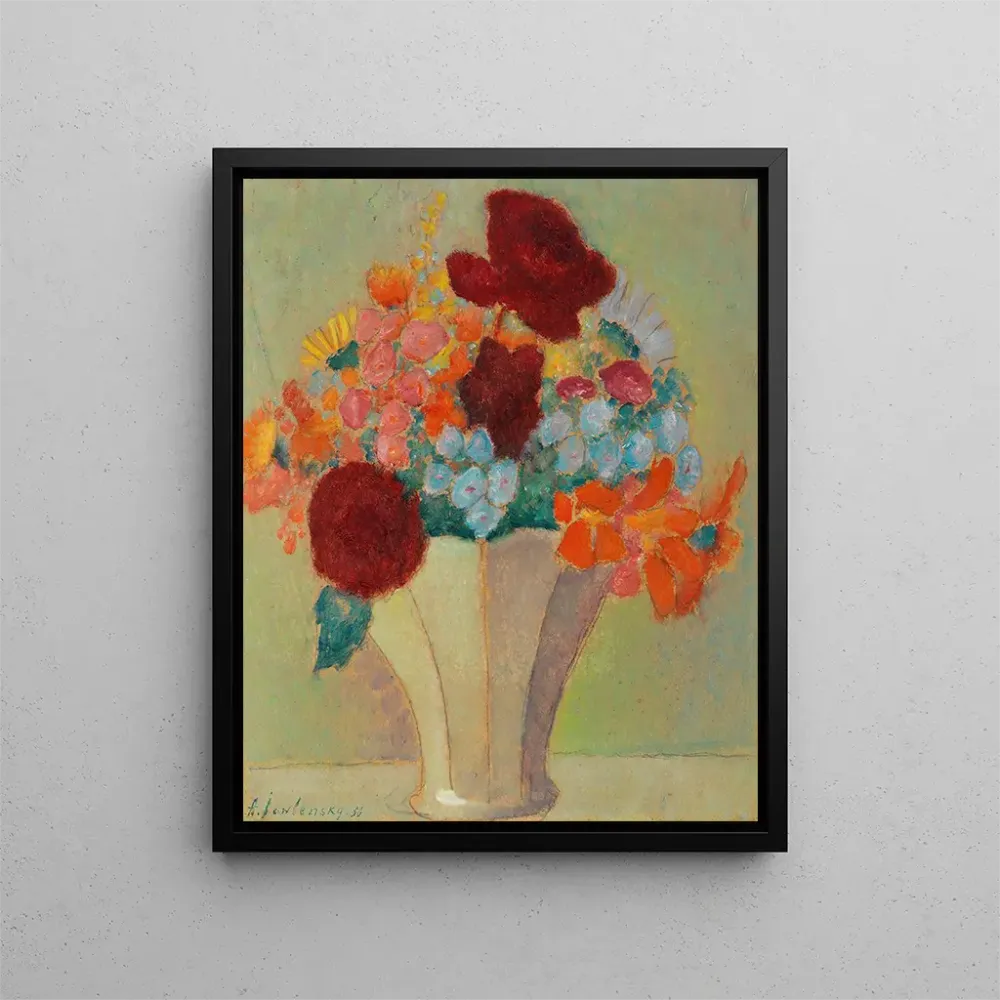 Großes Stillleben Gemälde Leuchtender Blumenstrauß - Alexej von Jawlensky | Kunstdruck