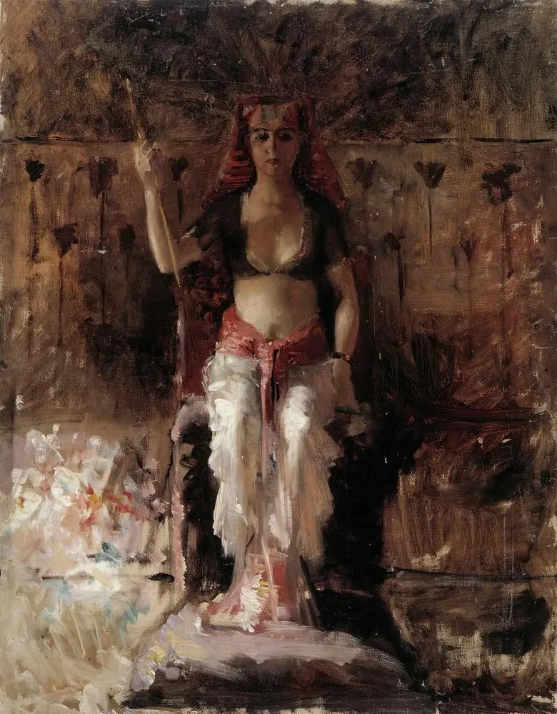 Ägyptische Königin - Albert Edelfelt | Kunstdruck