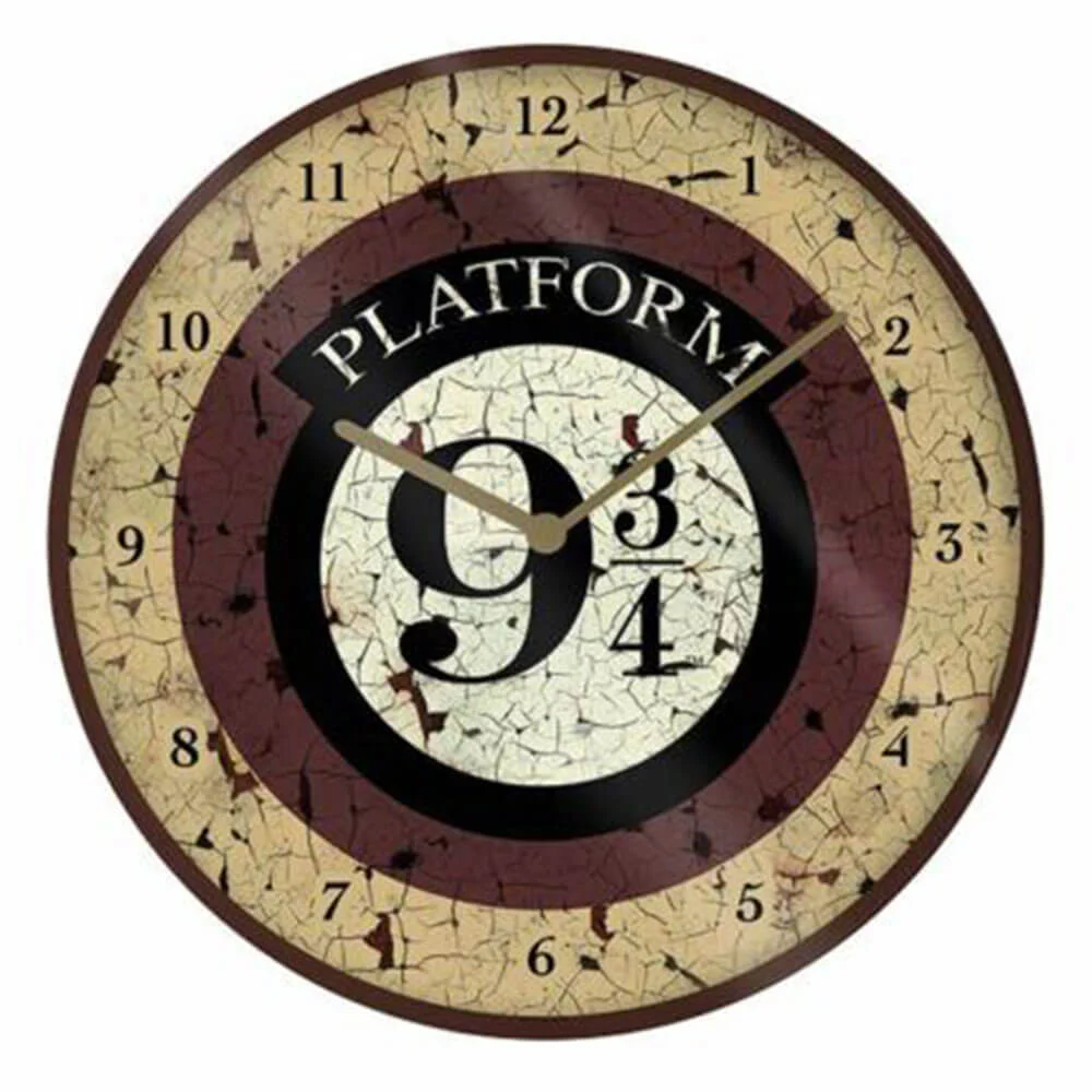 Harry Potter Platform 9 3/4 Analoge Wanduhr