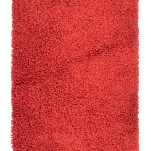 Hochflor Teppich 110 x 60 cm - rot