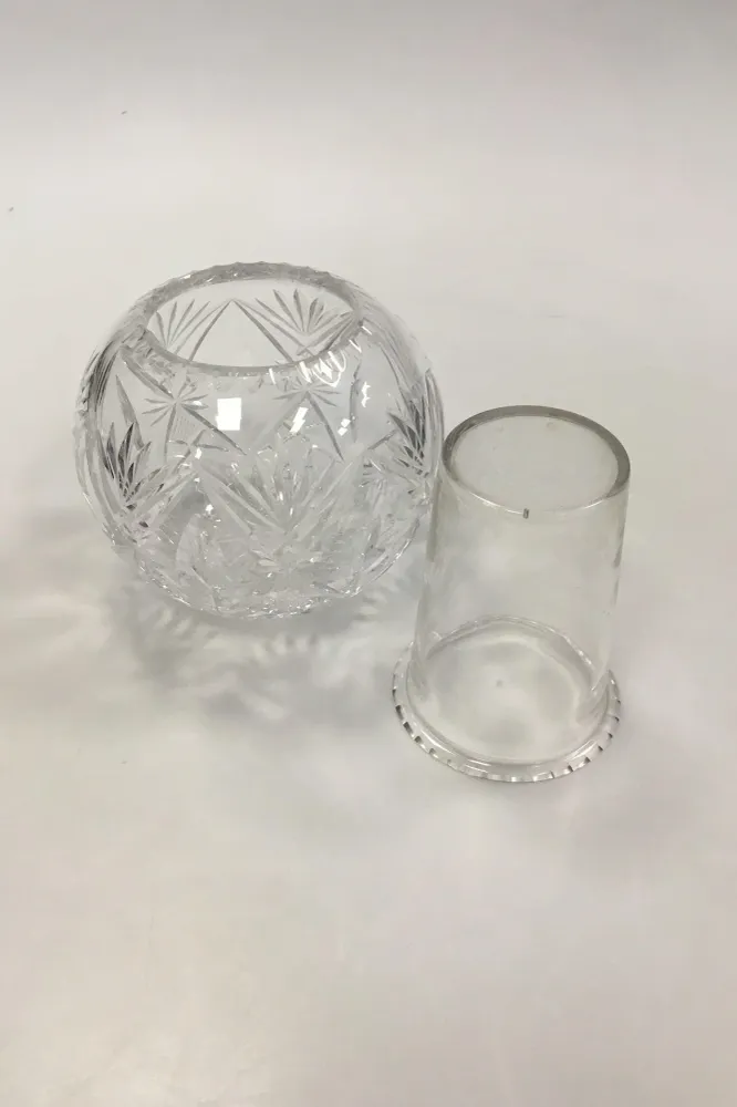 Holmegaard Kristallglas Kugelförmige Vase