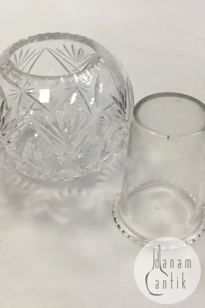 Holmegaard Kristallglas Kugelförmige Vase