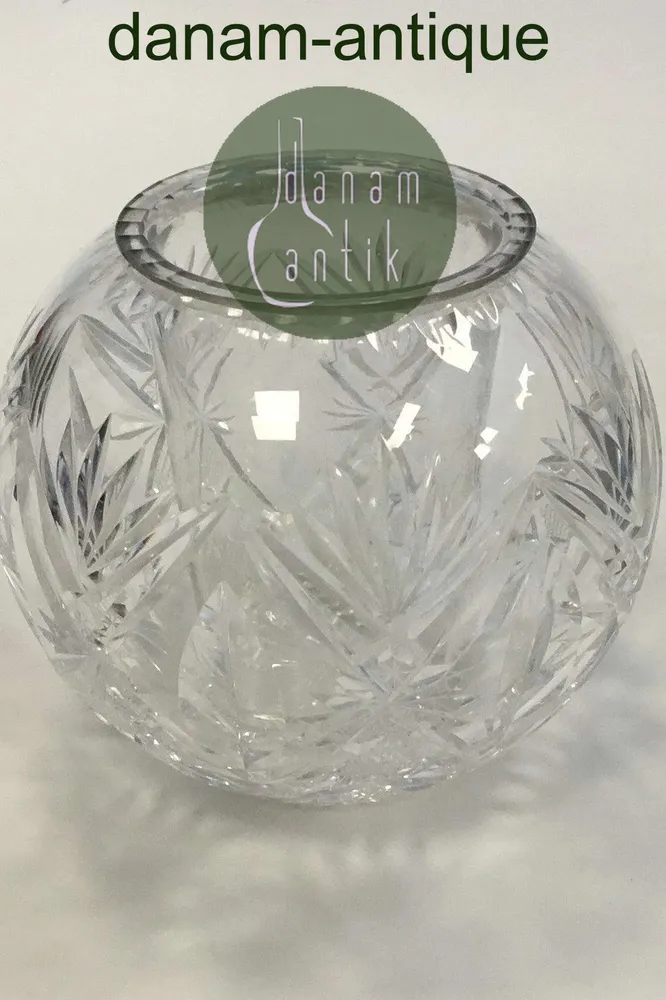 Holmegaard Kristallglas Kugelförmige Vase