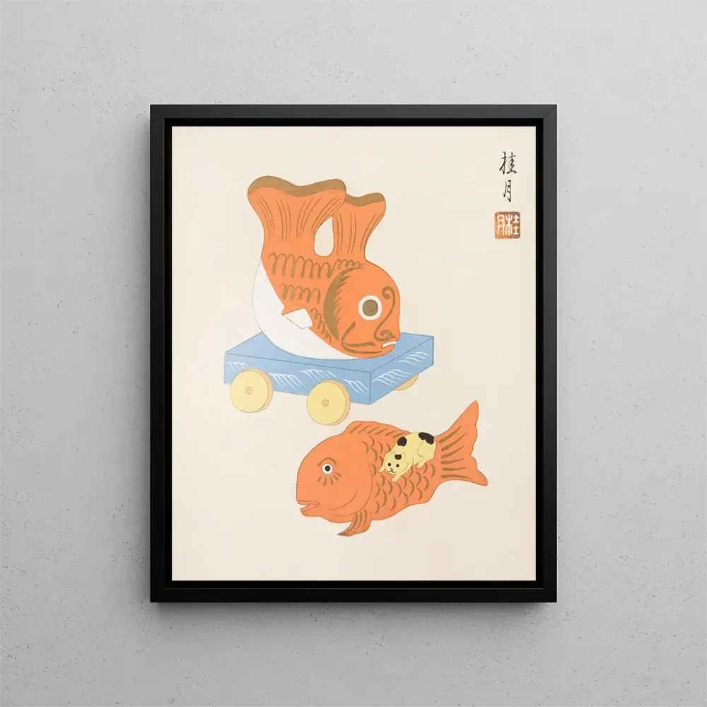 Japanisches Volkskunst-Gemälde Kydo gangu sh haru Pl09 - Yamashita Hakuba | Kunstdruck