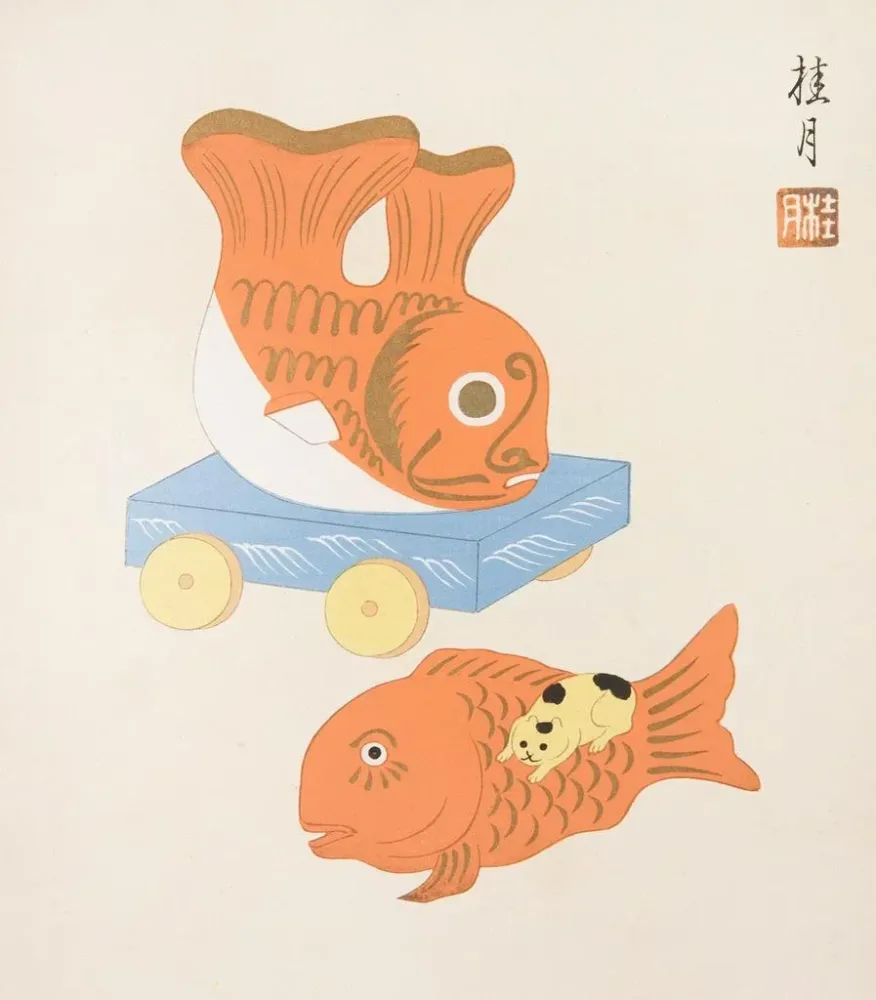 Japanisches Volkskunst-Gemälde Kydo gangu sh haru Pl09 - Yamashita Hakuba | Kunstdruck