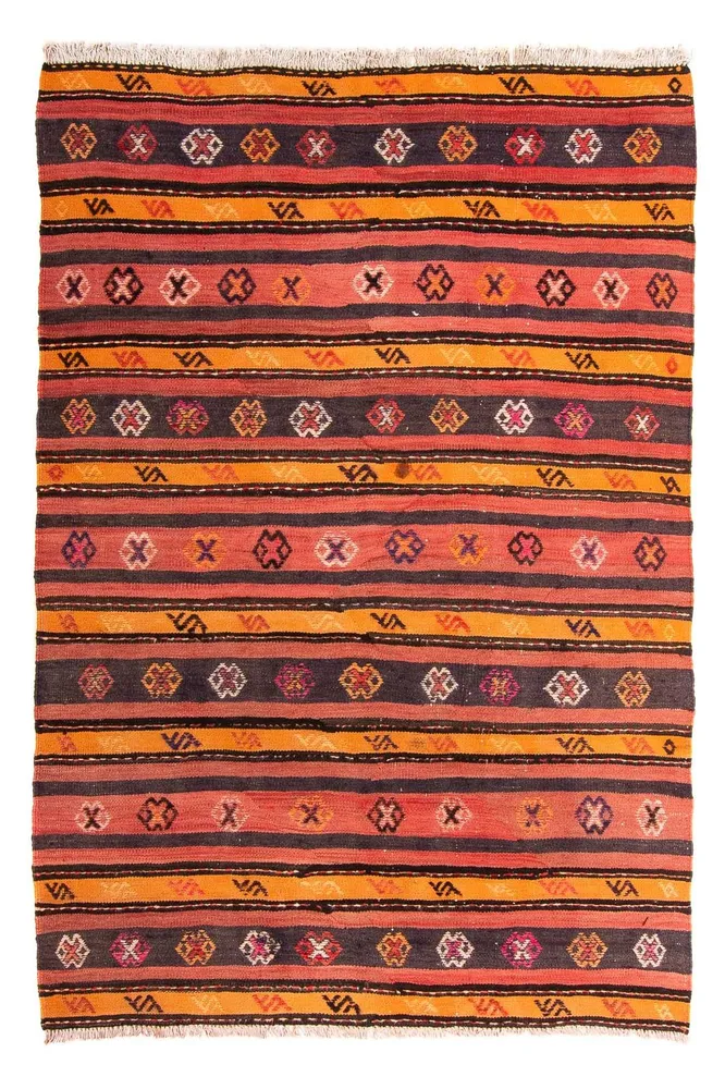 Kelim Teppich - Old 210 x 150 cm - mehrfarbig
