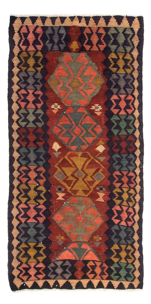 Kelim Teppich - Old 230 x 110 cm - mehrfarbig