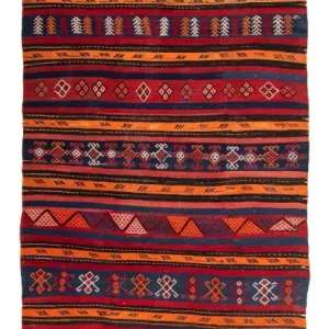 Kelim Teppich - Old 325 x 130 cm - mehrfarbig