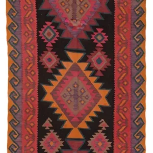 Kelim Teppich - Old - 360 x 150 cm - rost
