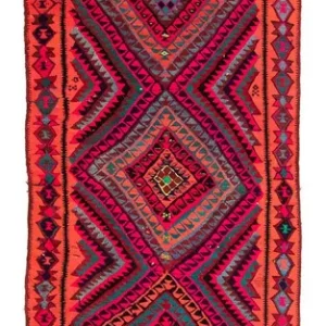 Kelim Teppich - Old 380 x 120 cm - mehrfarbig