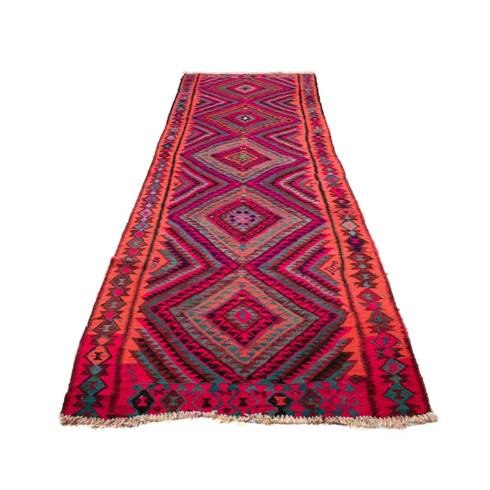 Kelim Teppich - Old 380 x 120 cm - mehrfarbig