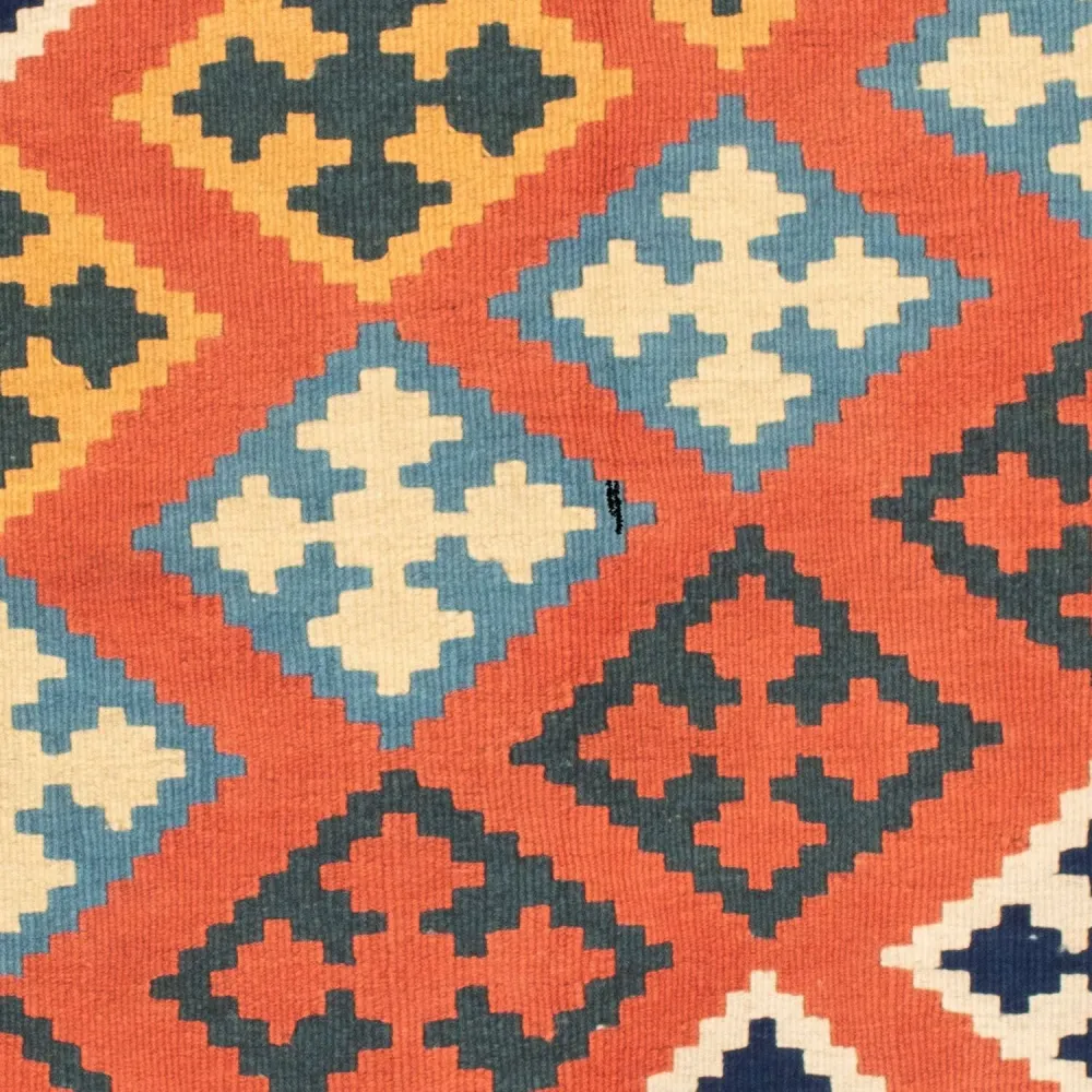 Kelim Teppich - Oriental 106 x 106 cm - orange