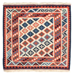Kelim Teppich - Oriental 110 x 104 cm - rost