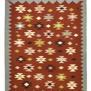 Kelim Teppich - Oriental - 134 x 100 cm - mehrfarbig