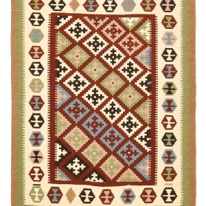 Kelim Teppich - Oriental - 144 x 108 cm - mehrfarbig