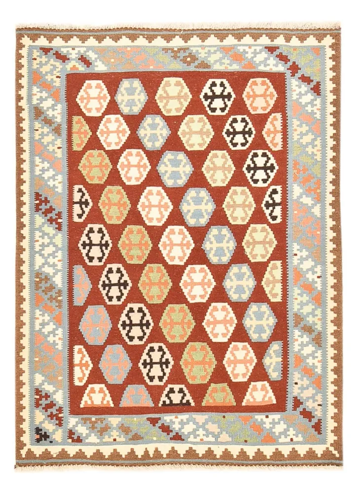 Kelim Teppich - Oriental - 145 x 107 cm - mehrfarbig