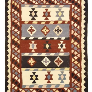 Kelim Teppich - Oriental - 146 x 102 cm - mehrfarbig