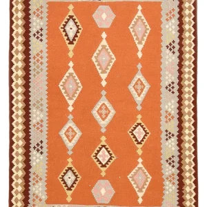 Kelim Teppich - Oriental - 146 x 106 cm - mehrfarbig